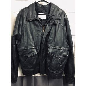 London Fog Genuine Leather Bomber